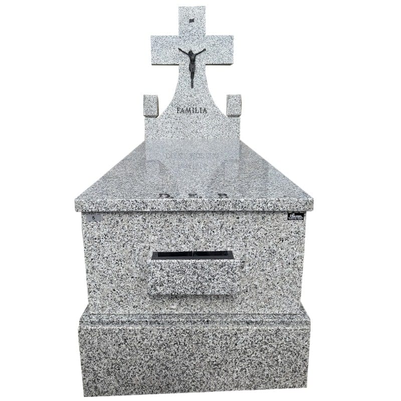 Lapida 5 cms tapa plana blanco castilla