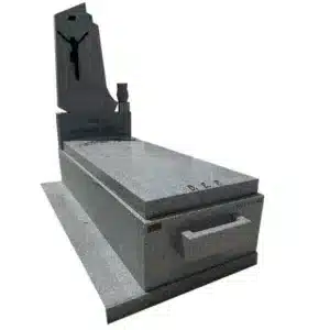 lapida gris quintana de 15 cm tapa bombeada