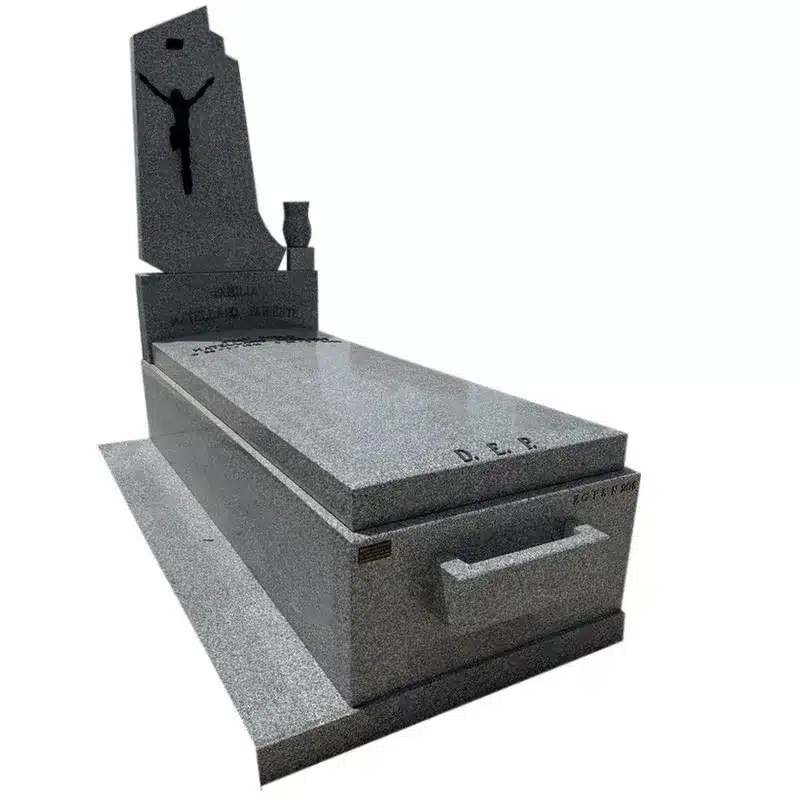 lapida gris quintana de 15 cm tapa bombeada